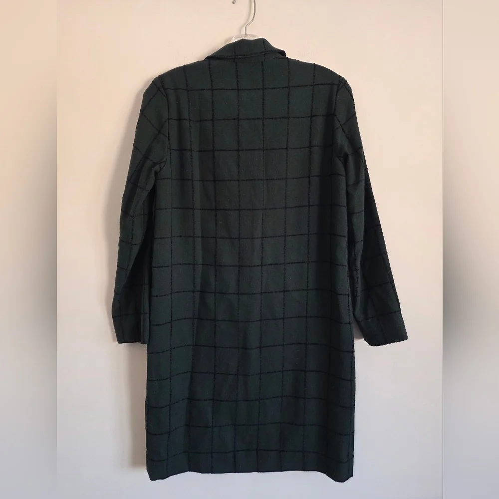 COS | Shirt Dress Plaid Green Sz 6 - Picture 3 of 8